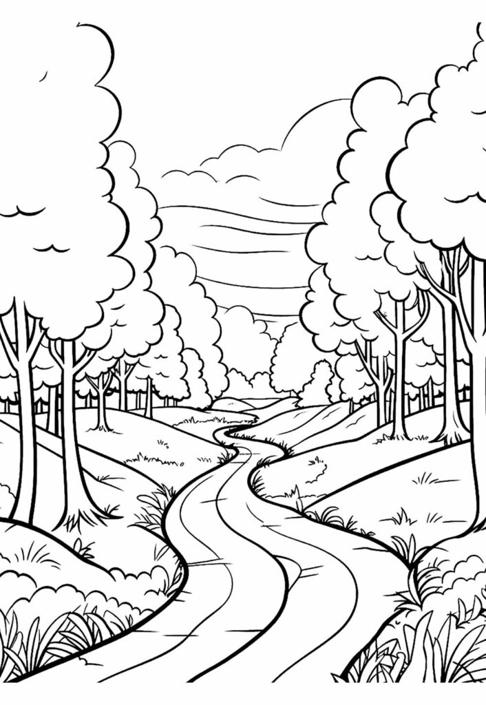 Desenhos Natureza Pintar
