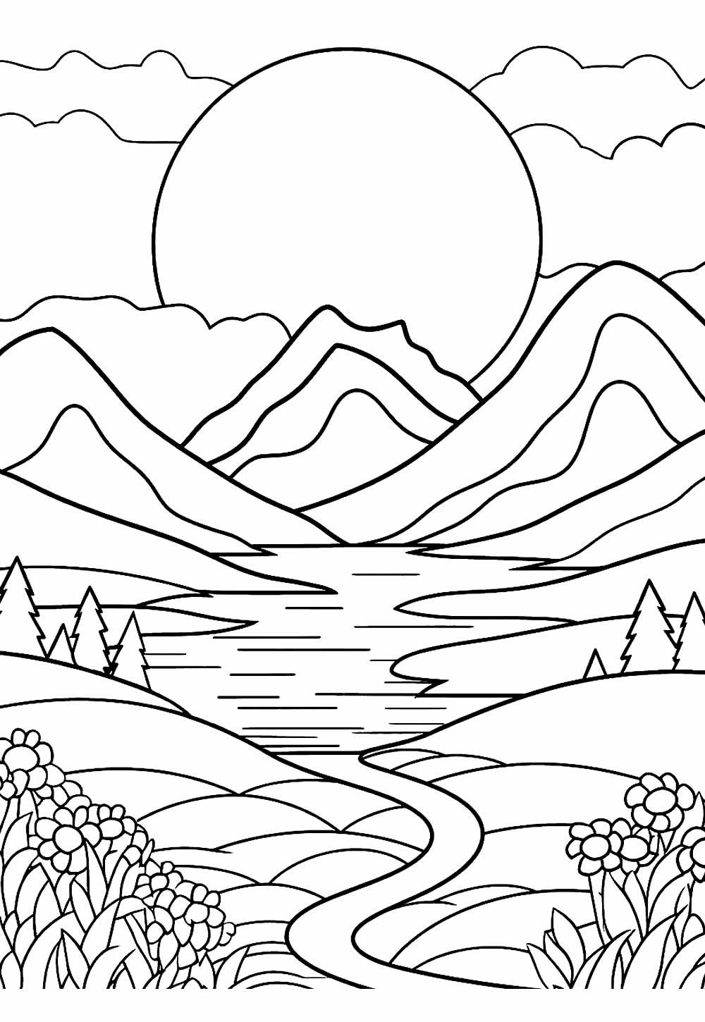 Desenhos de Natureza para pintar - Pop Lembrancinhas