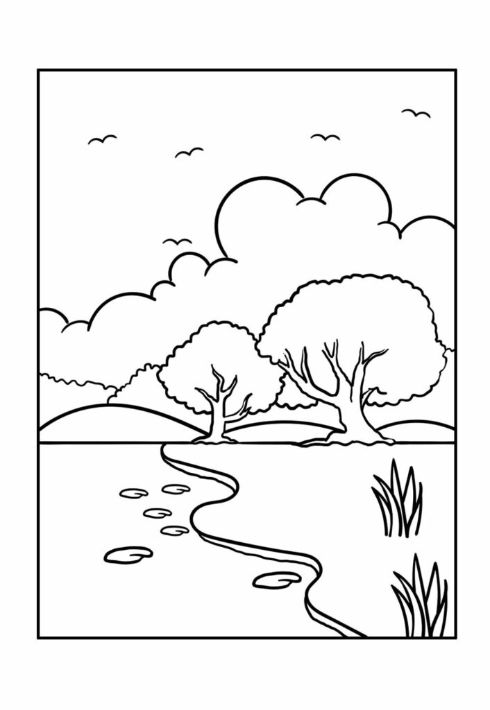 Desenhos Natureza Pintar