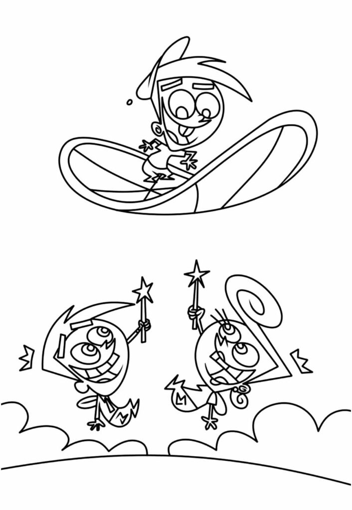 Desenhos dos Padrinhos Mágicos