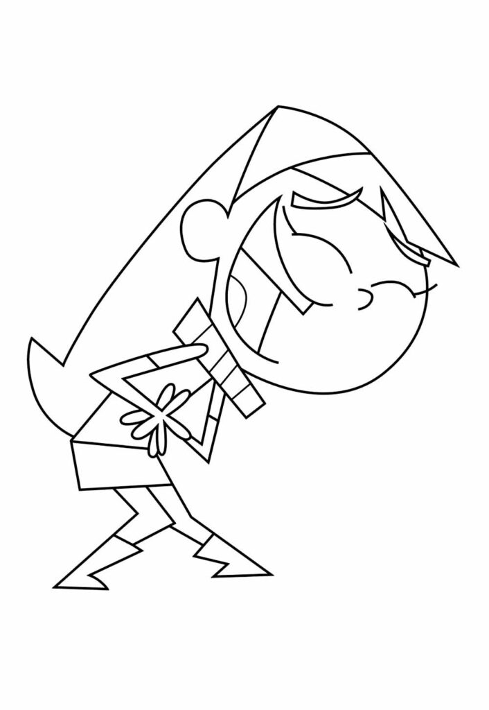 Desenhos dos Padrinhos Mágicos para pintar