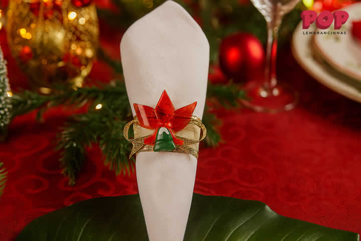 Decoração com Porta-guardanapos - Natal
