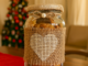 Enfeite com Pote de Vidro com Juta