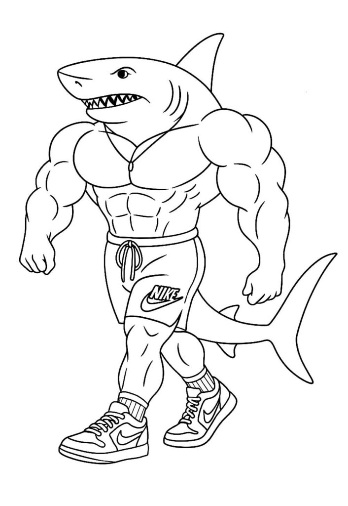 Desenho Tralalero Tralala para pintar