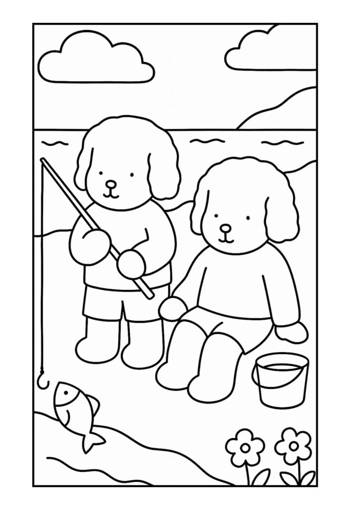 Desenhos Bobbie Goods Colorir - Pescando