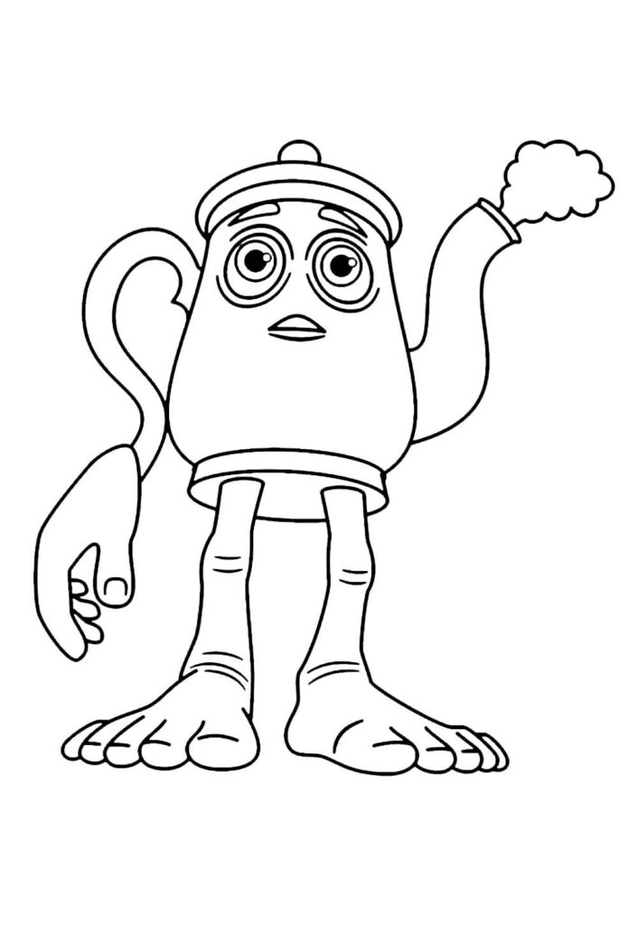 Desenho para colorir Brainrot