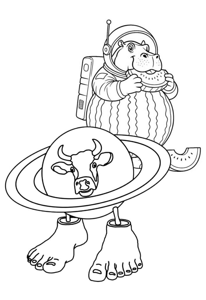 Desenho para pintar Brainrot