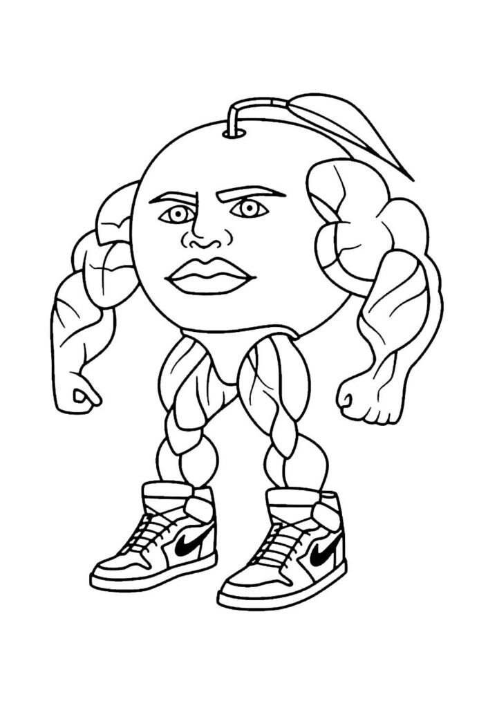 Italian Brainrot para colorir