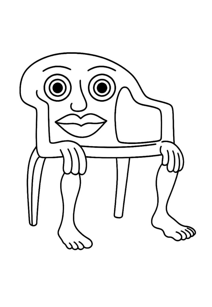 Desenho para colorir Brainrot