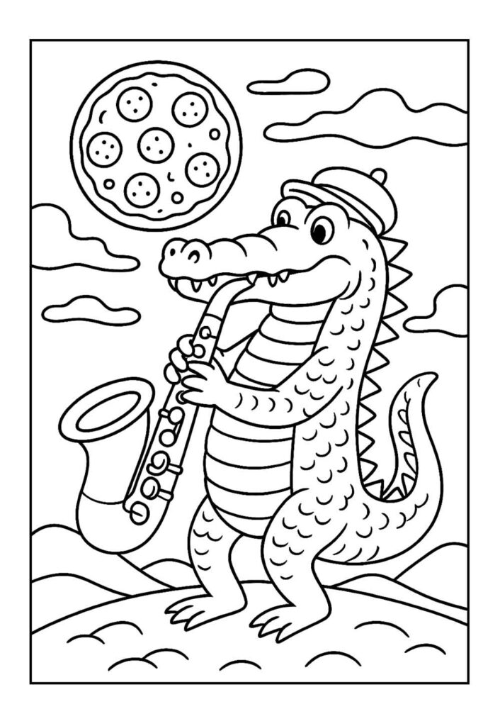 Italian Brainrot para colorir