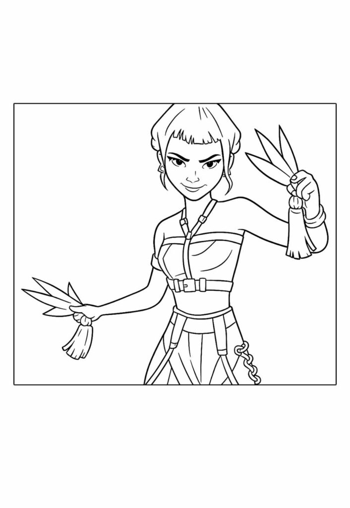 Zoey para colorir