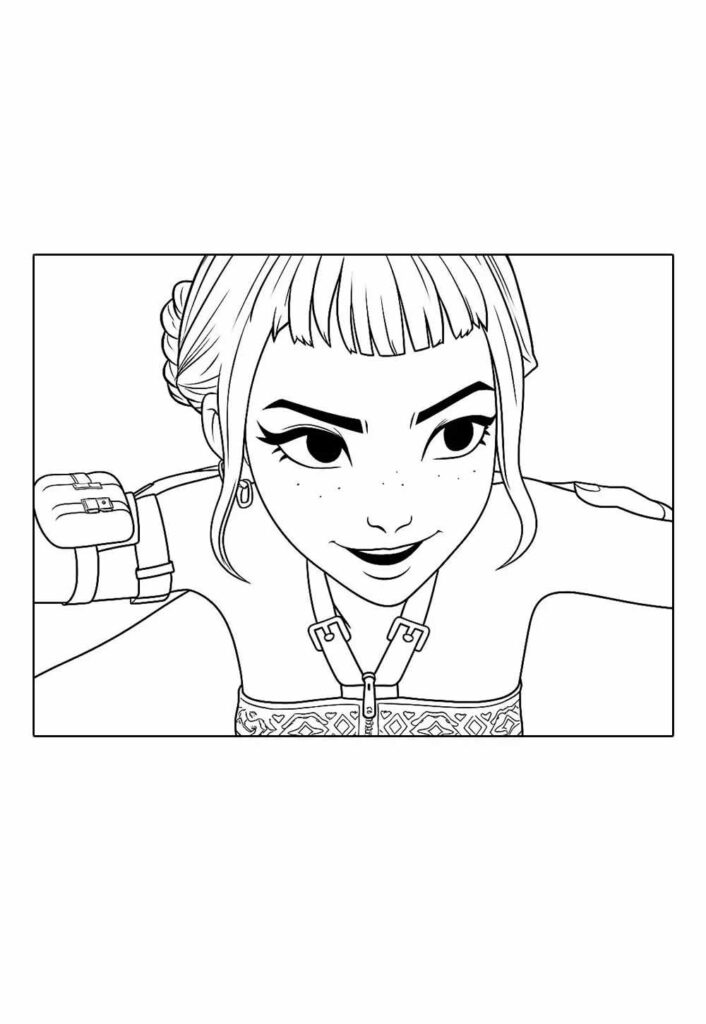 Desenho Zoey Colorir