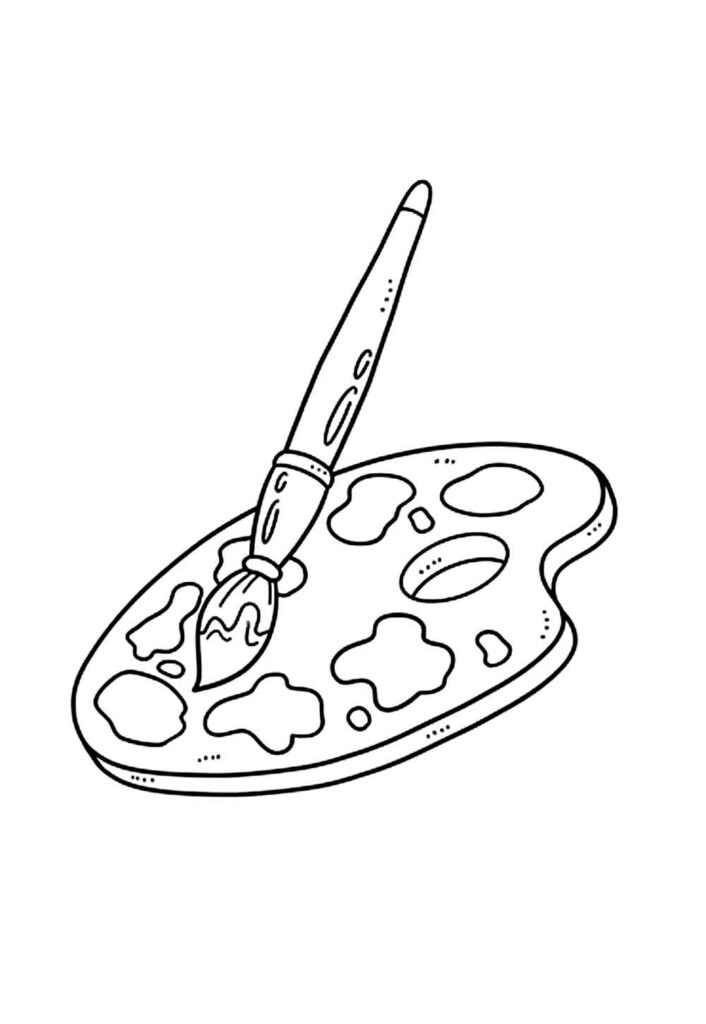 Desenho de Aquarela para colorir