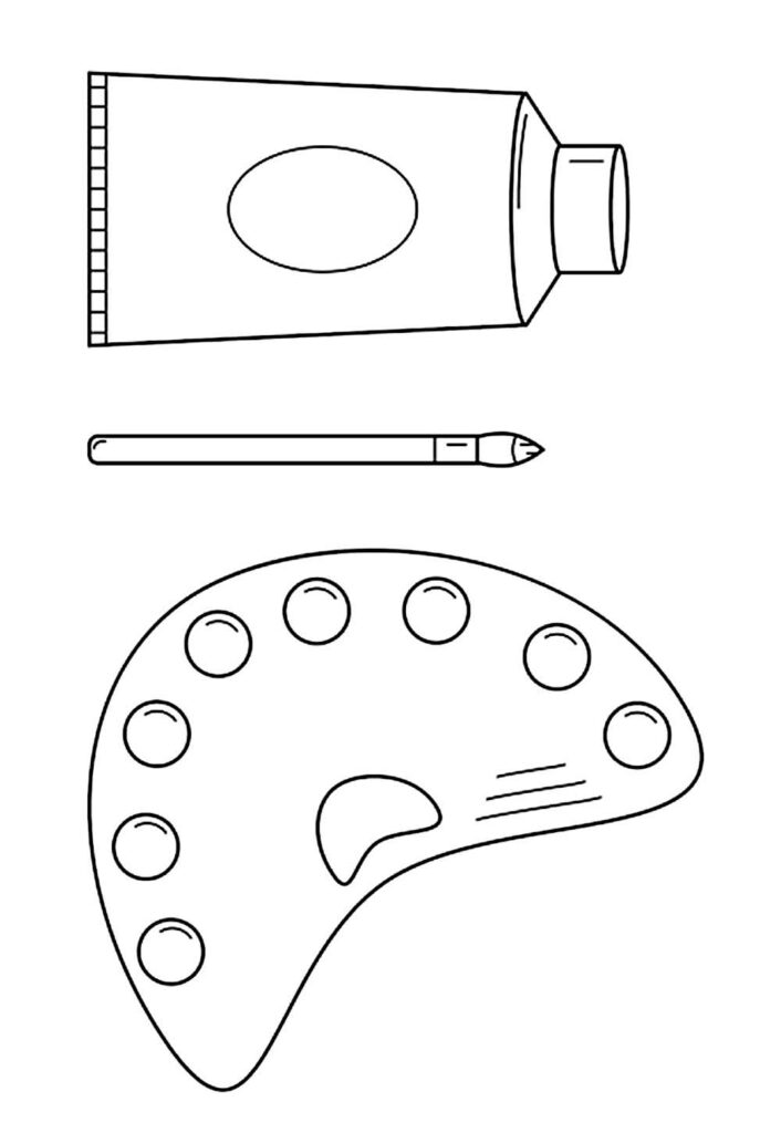 Desenho de Aquarela para colorir
