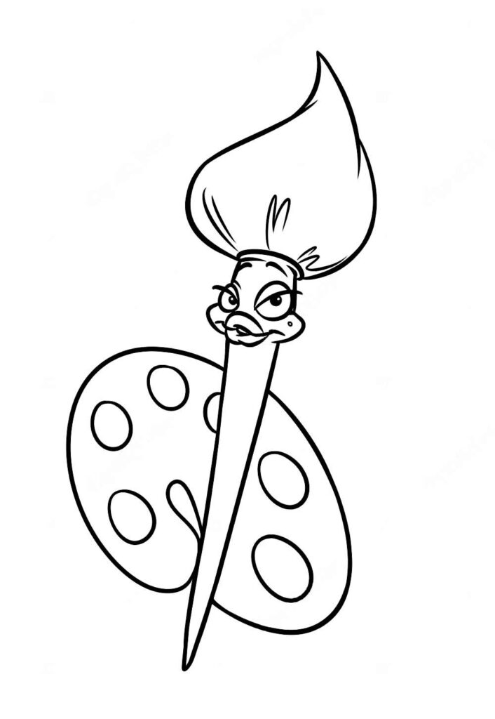 Desenho de Aquarela para colorir