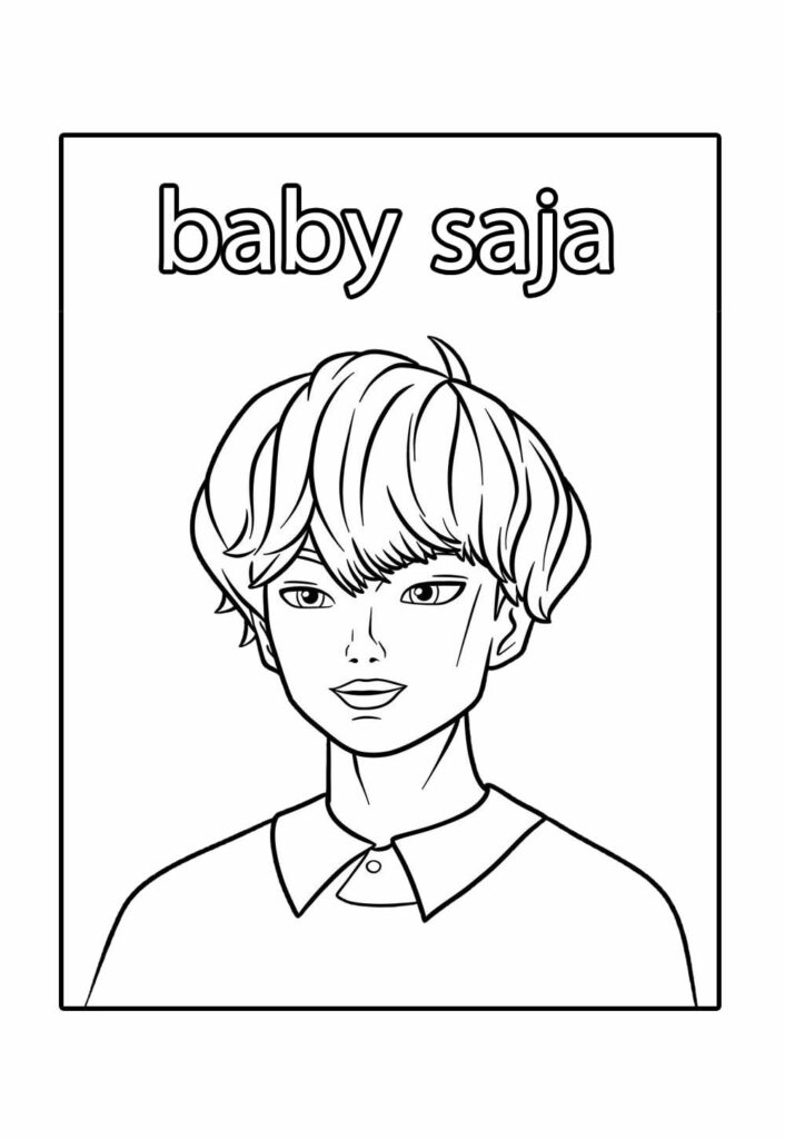 Desenhos do Baby Saja para colorir
