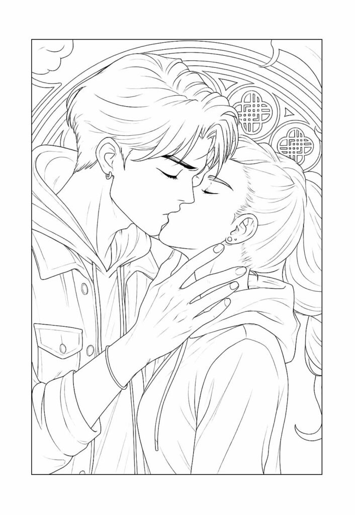 Desenhos de Rumi e Jinu para colorir