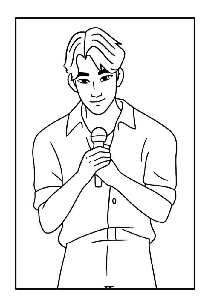 Jinu para colorir