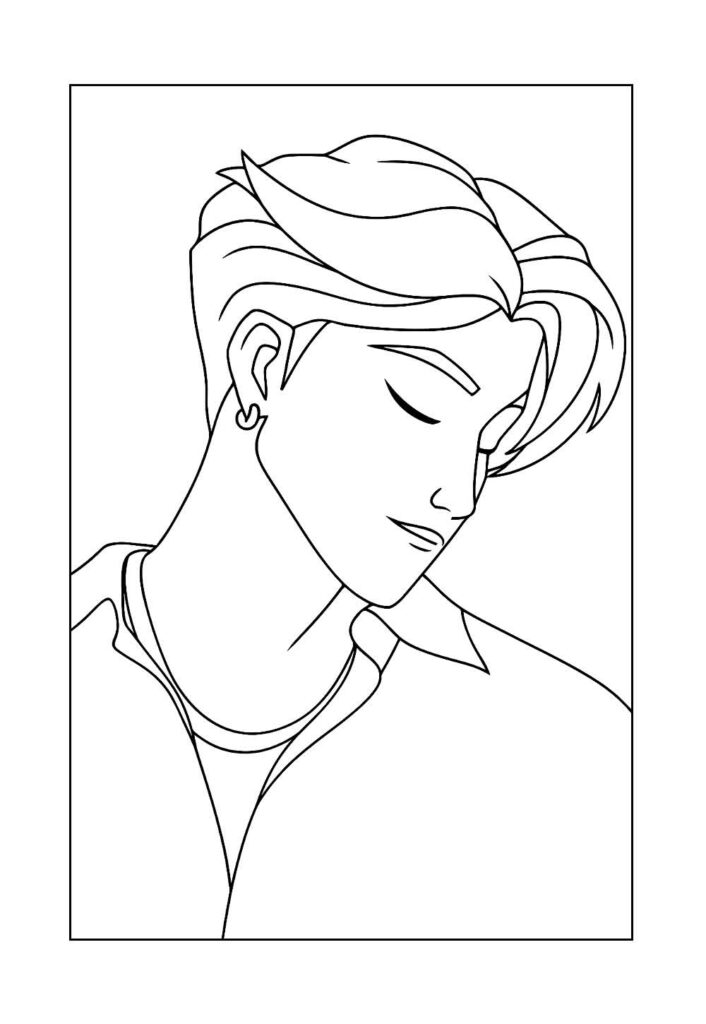 Desenho de Jinu para colorir - Saja Boys