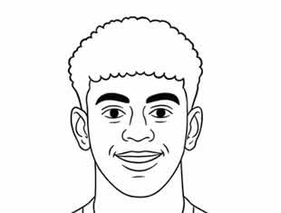 Desenhos de Lamine Yamal para imprimir