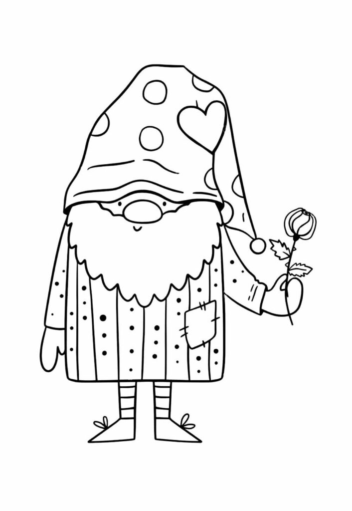 Desenho Gnomo Colorir
