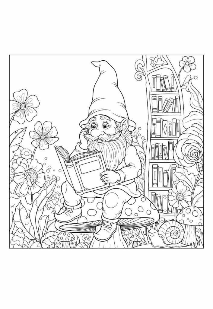 Desenhos de Gnomo para pintar