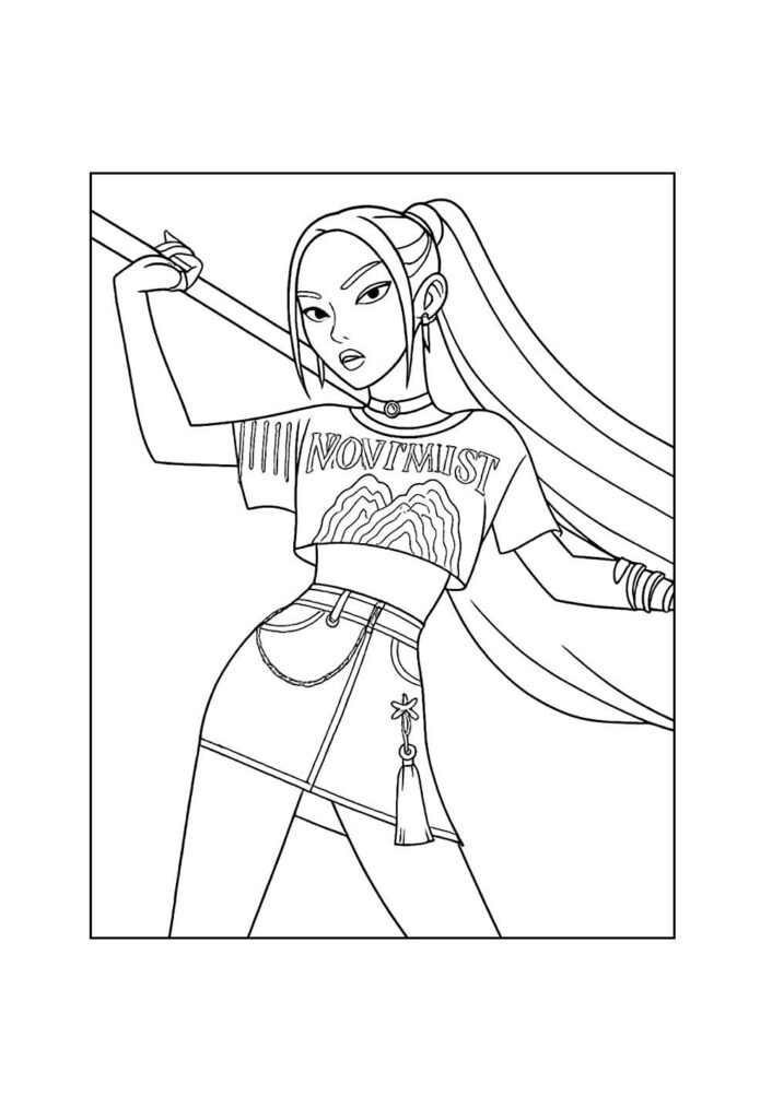 Desenho da Mira - Guerreiras do K-Pop