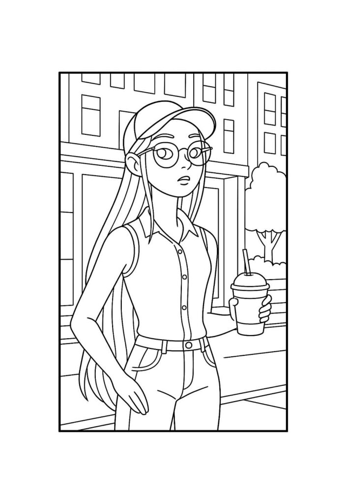 Desenho de Mira para colorir