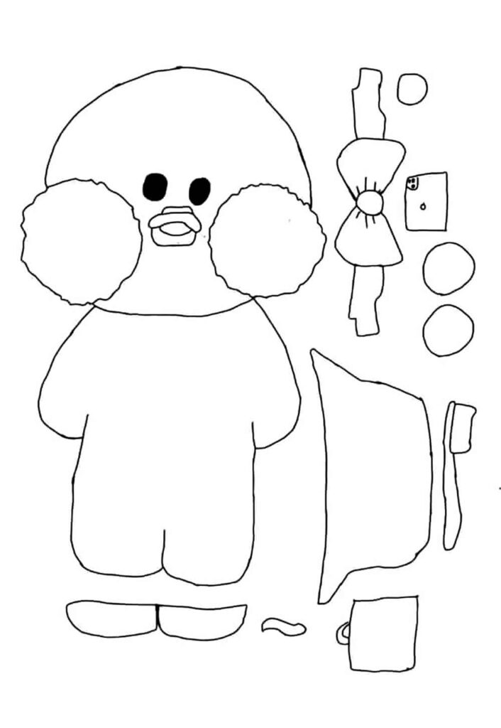 Desenhos do Paper Duck para colorir