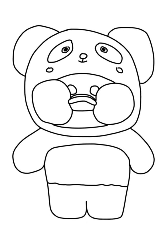 Desenho do Paper Duck para pintar