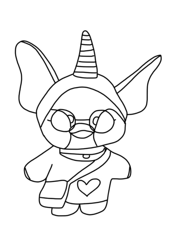 Paper Duck para colorir