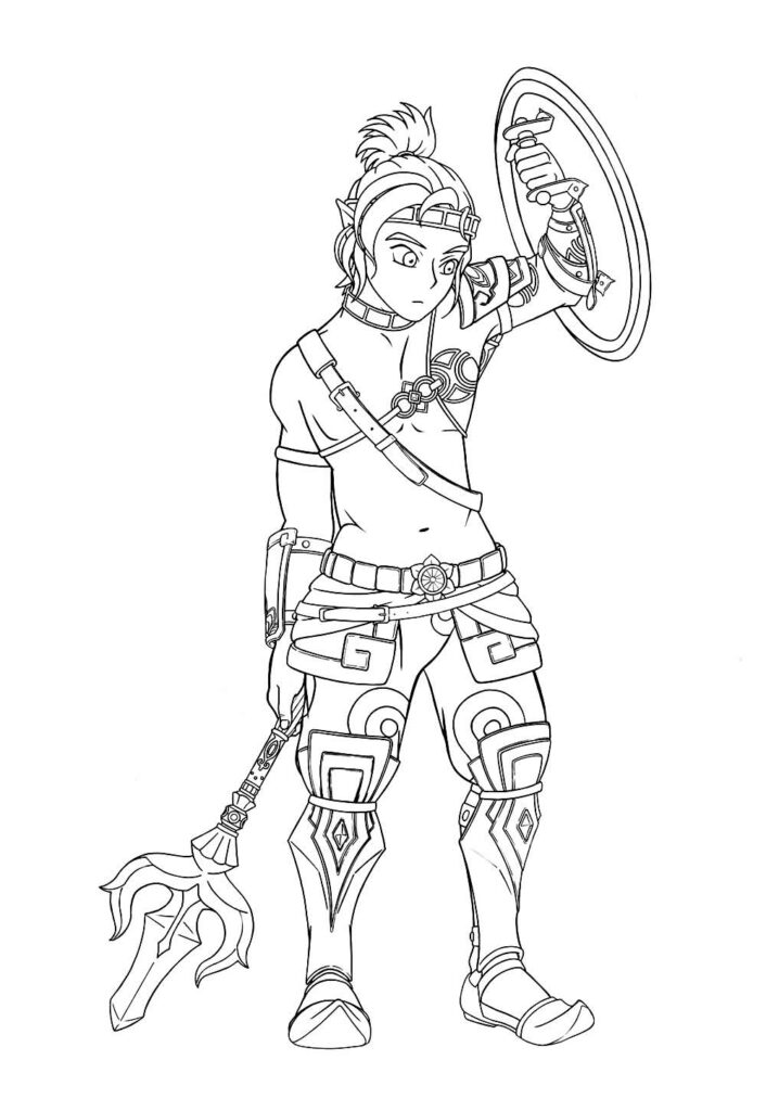 Desenho do filme Ne Zha