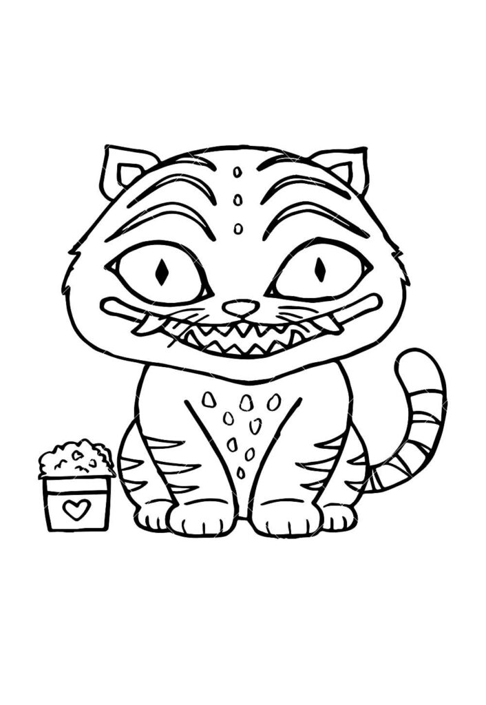 Desenho do Tigre Derpy