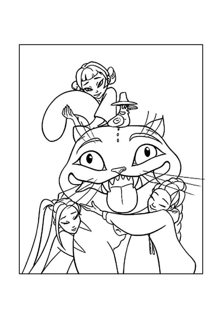 Desenho do Tigre Derpy das Guerreiras do K-Pop
