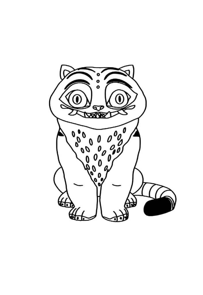 Desenho do Tigre Derpy para colorir