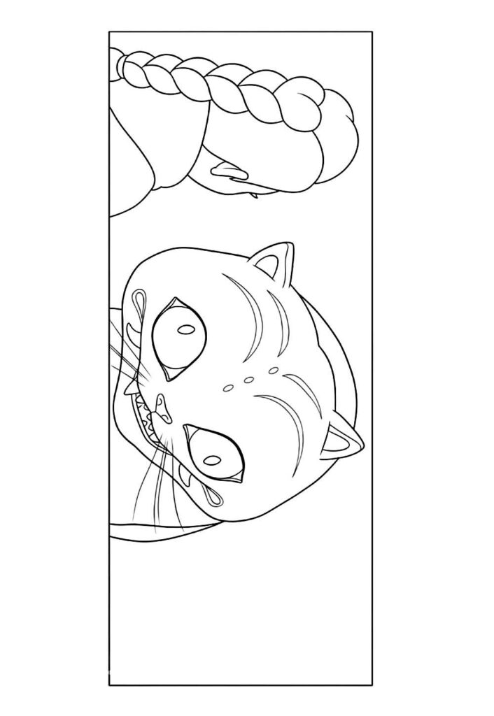 Desenho do Tigre Derpy para pintar