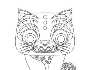 Desenhos do Tigre Derpy para pintar