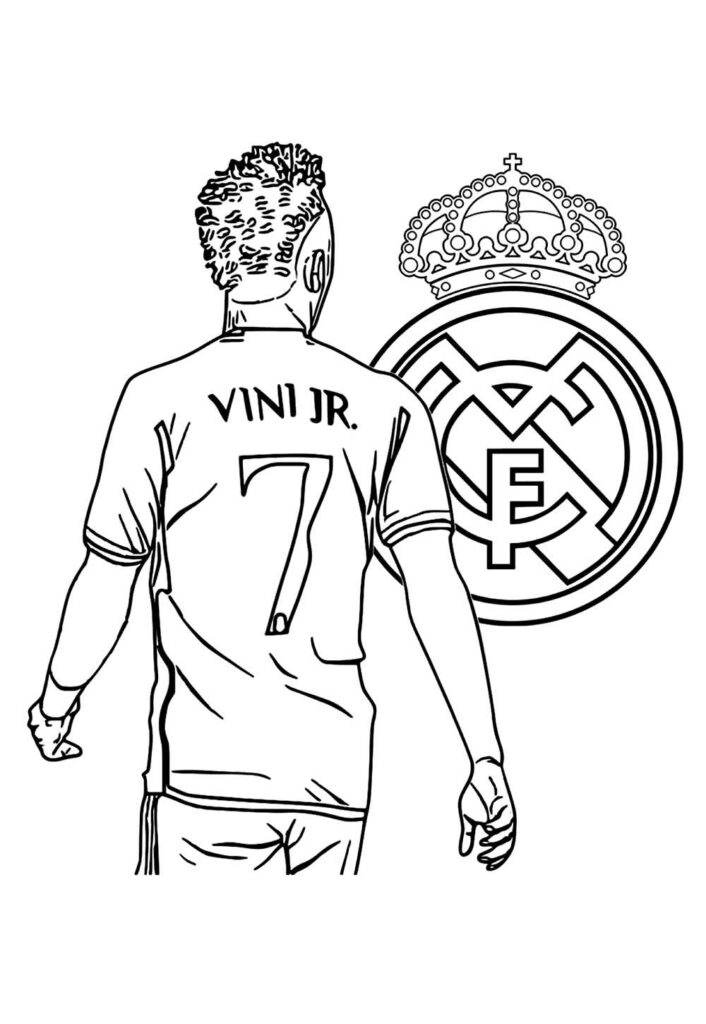 Vinicius Júnior para colorir
