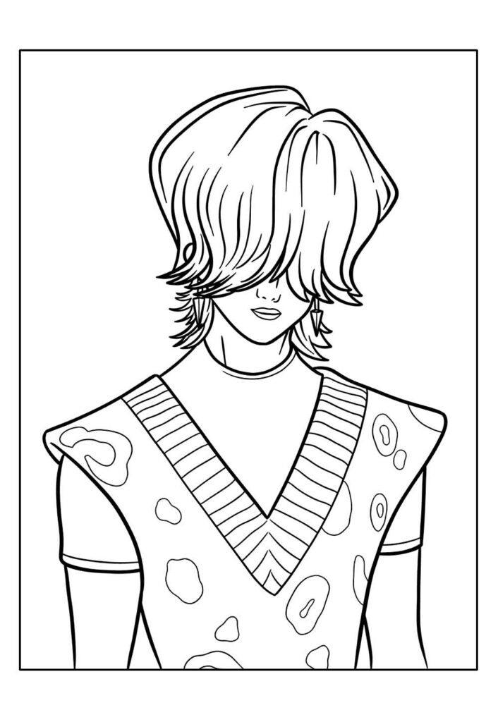 Desenho para colorir de Mystery Saja