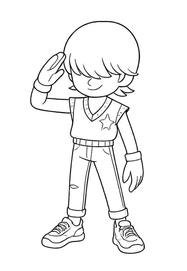 Desenho de Mystery Saja Fofo