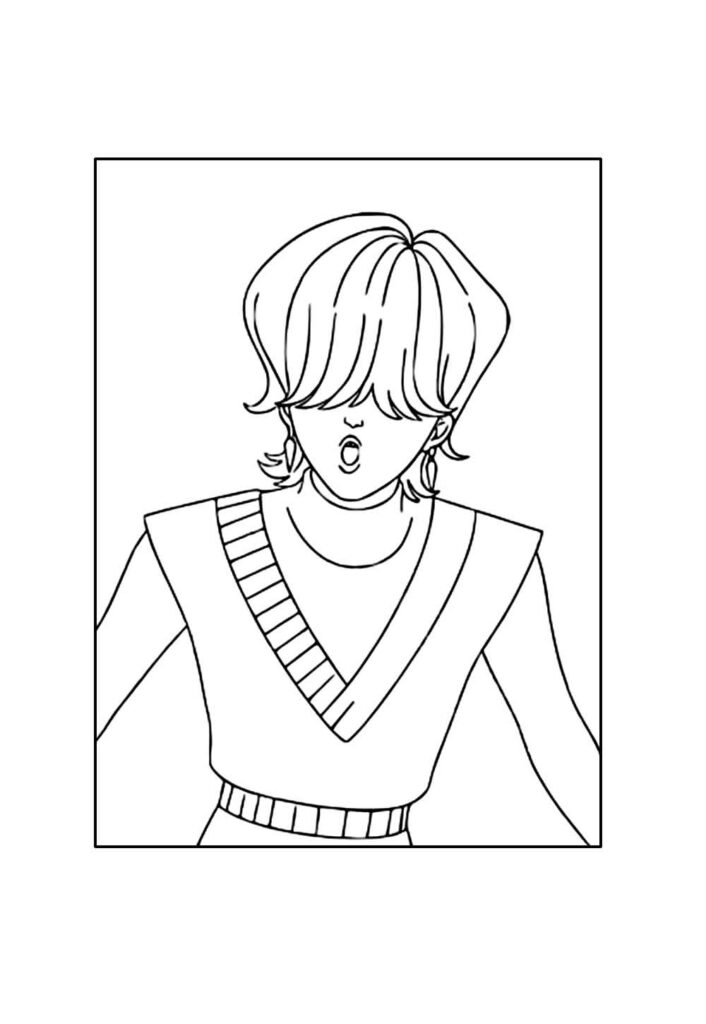 Desenho para colorir de Mystery Saja