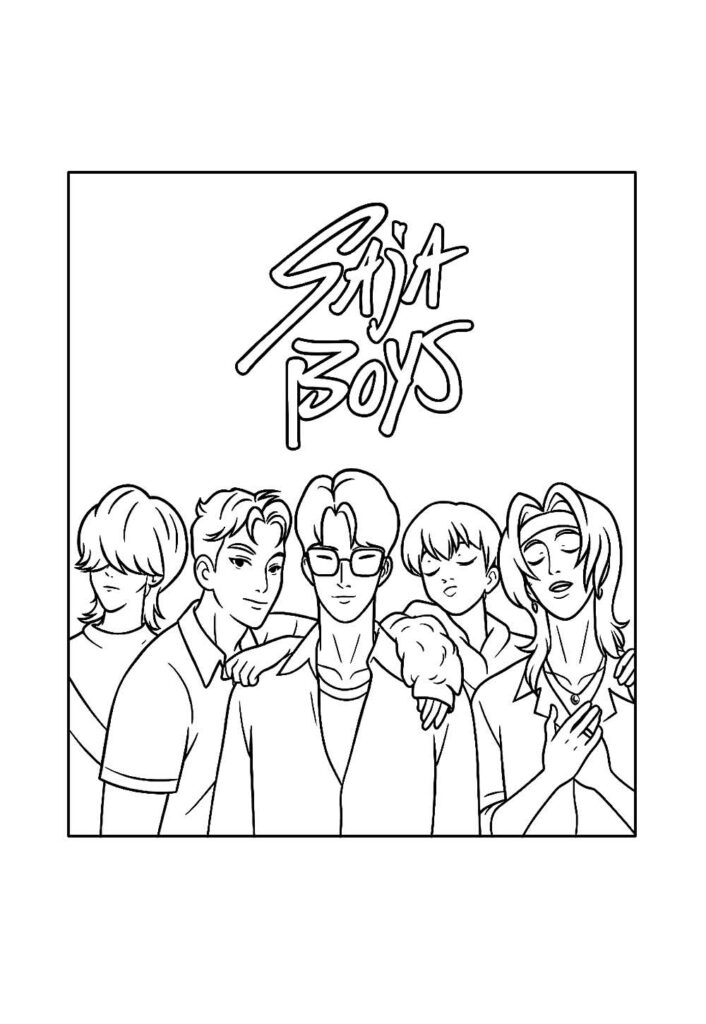 Desenho de Saja Boys para colorir