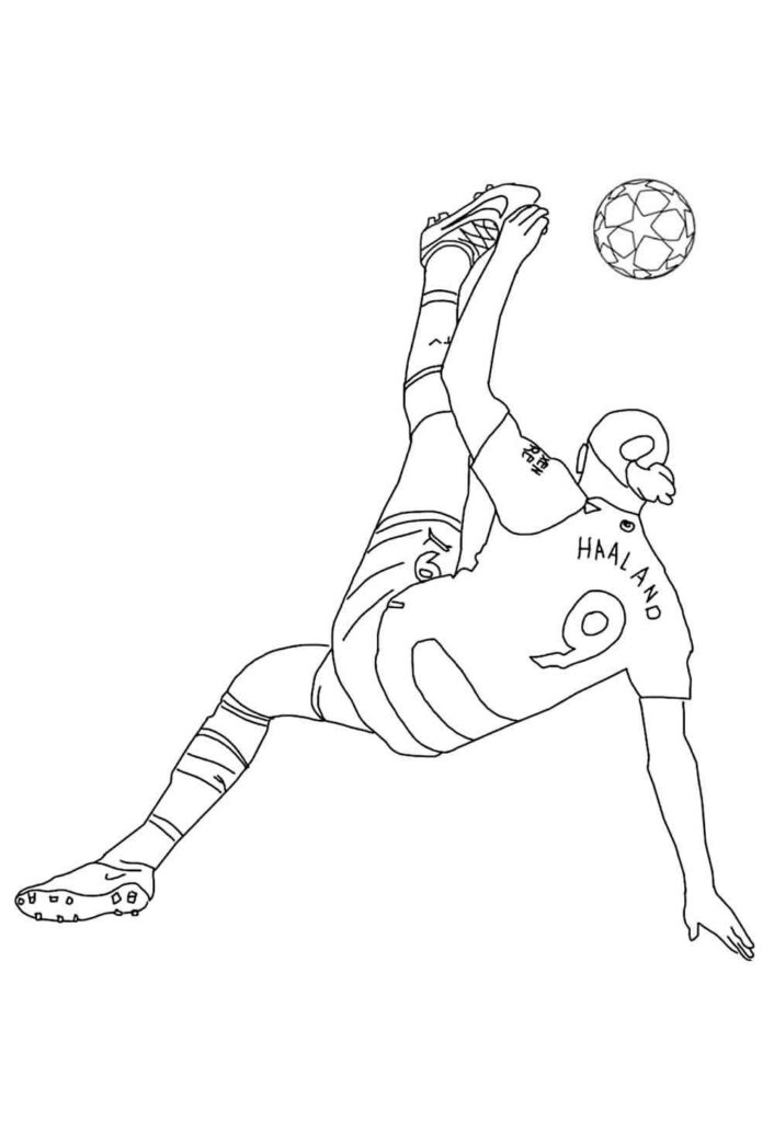 Desenhos de Haaland para pintar