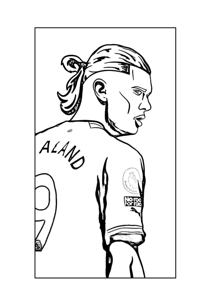 Desenho de Jogador de Futebol para pintar