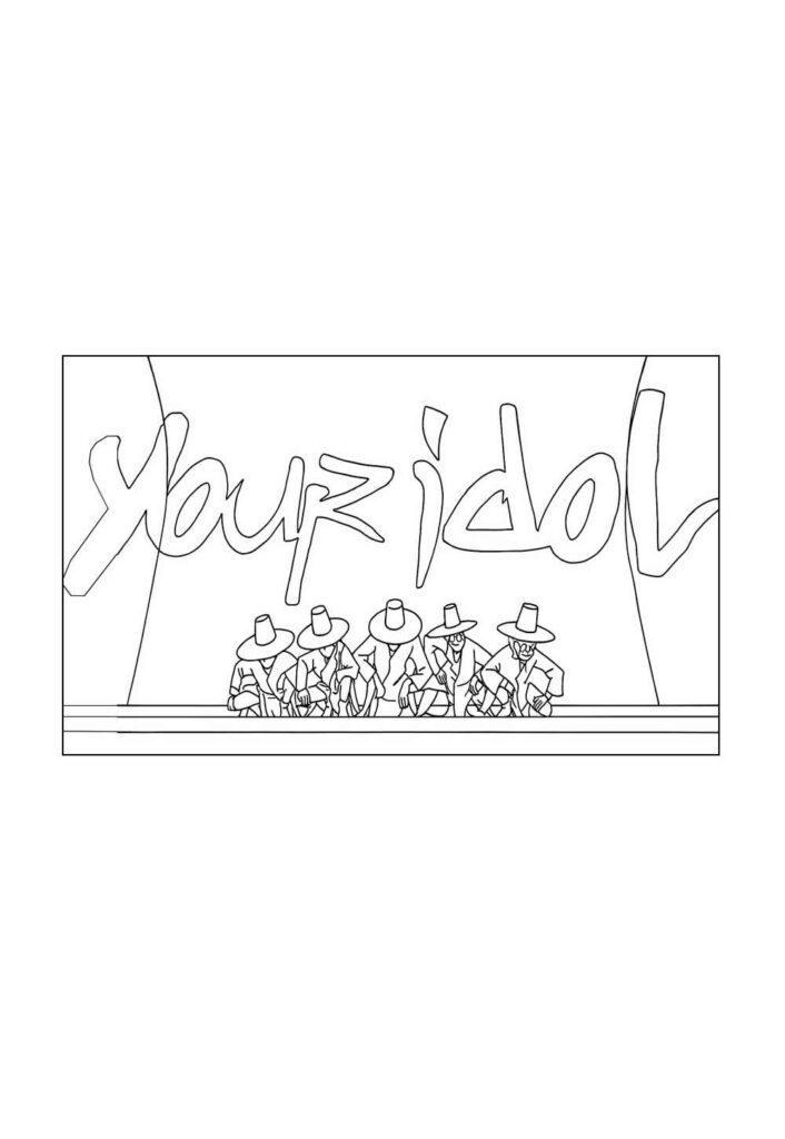 Desenhos dos Saja Boys para colorir