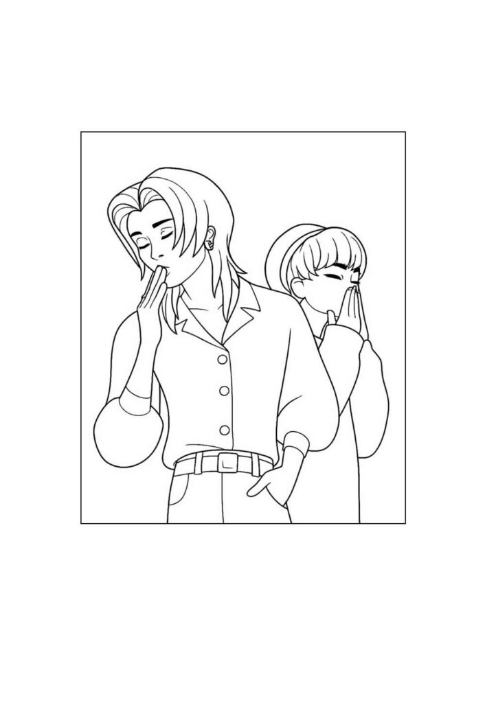 Desenhos dos Saja Boys para colorir