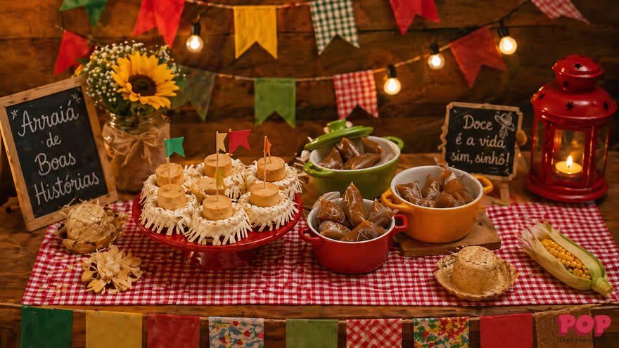 Decoração Junina de Doces