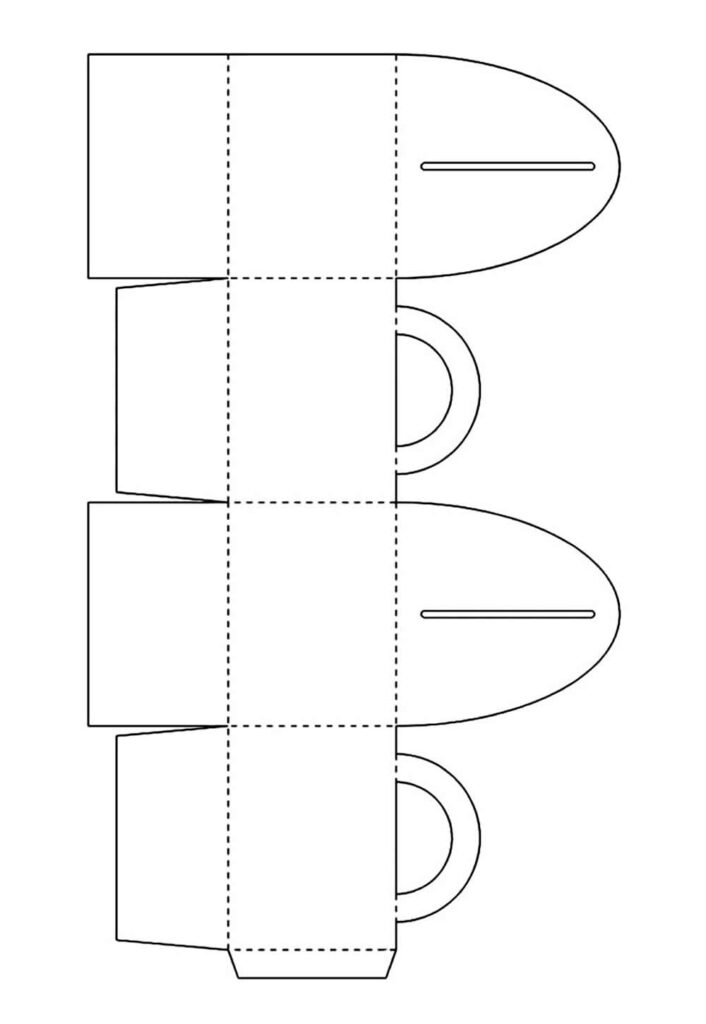 Molde de Lembrancinha de Papel