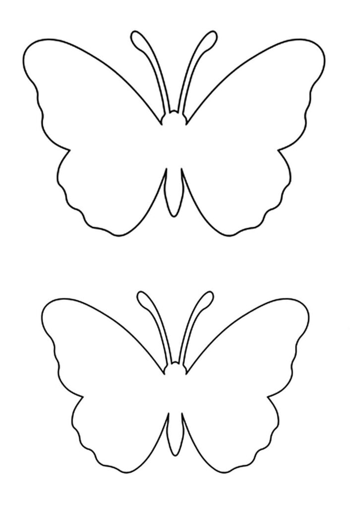 Moldes de Asas de Borboletas para imprimir