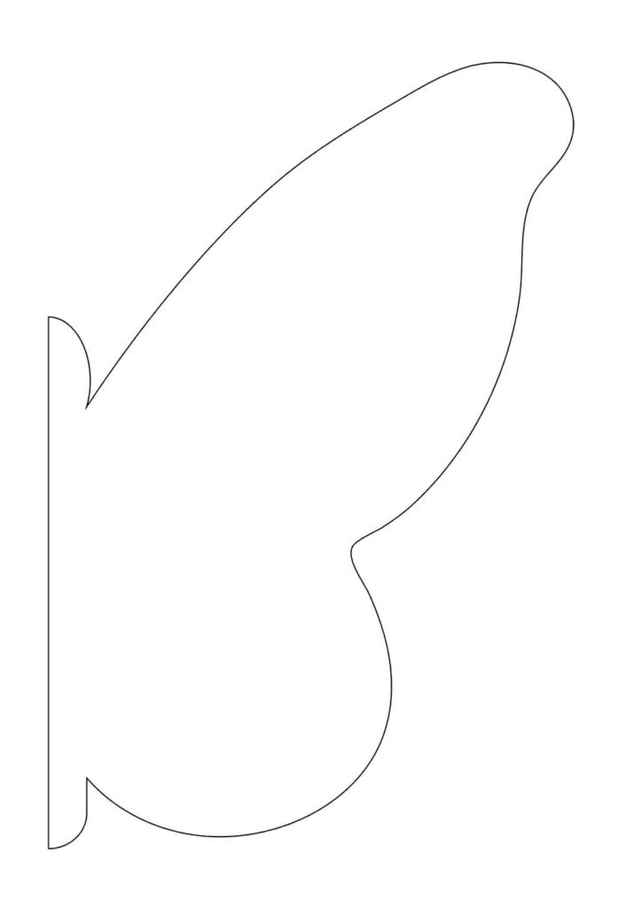 Molde de Asas de Borboleta para imprimir
